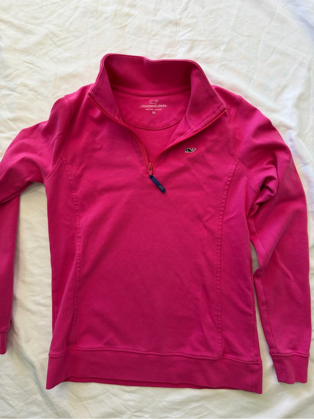 Vineyard Vines Hot Pink Half-Zip Pullover